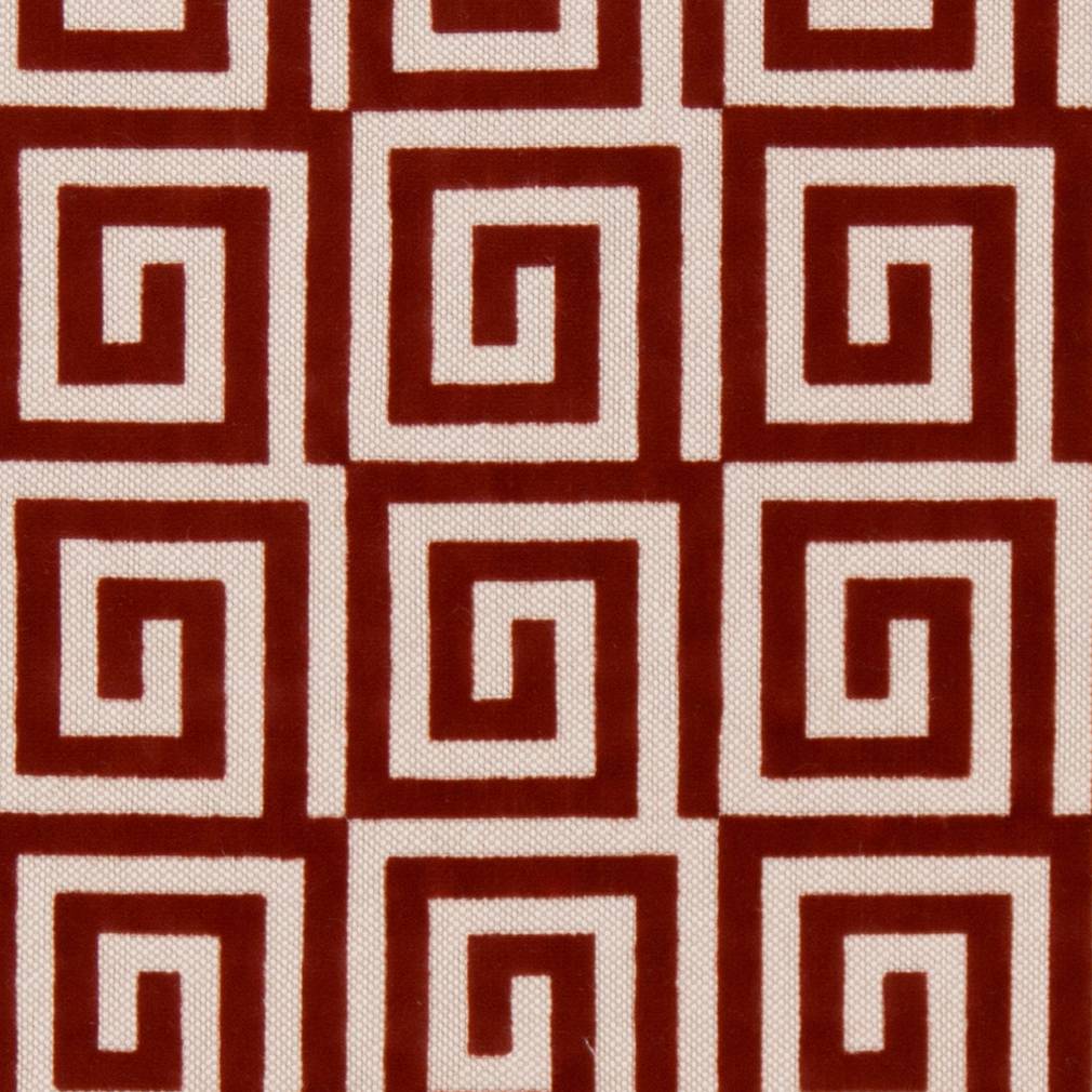 D1061 Abstract & Geometric Spice Key Red & Burgundy Charlotte Fabrics