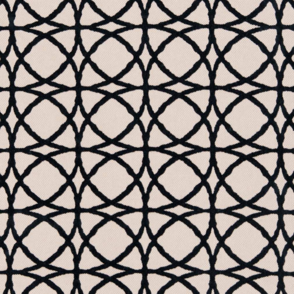 D1067 Abstract & Geometric Navy Twist Blue Charlotte Fabrics
