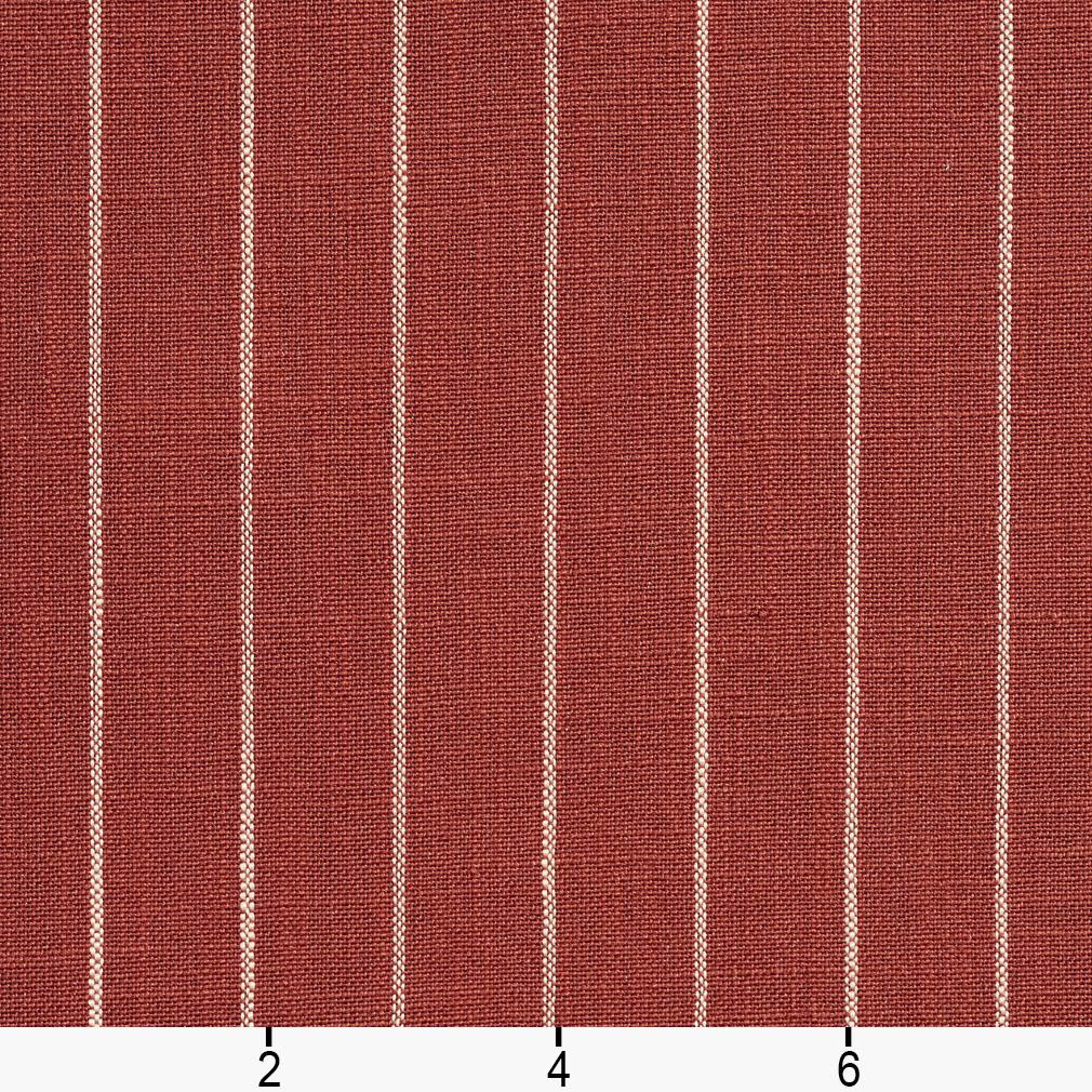D108 Stripe Brick Pinstripe Red & Burgundy Charlotte Fabrics
