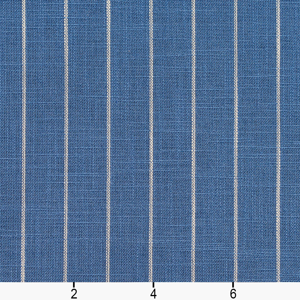 D109 Stripe Wedgewood Pinstripe Blue Charlotte Fabrics