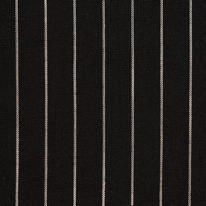 D110 Stripe Onyx Pinstripe Black Charlotte Fabrics