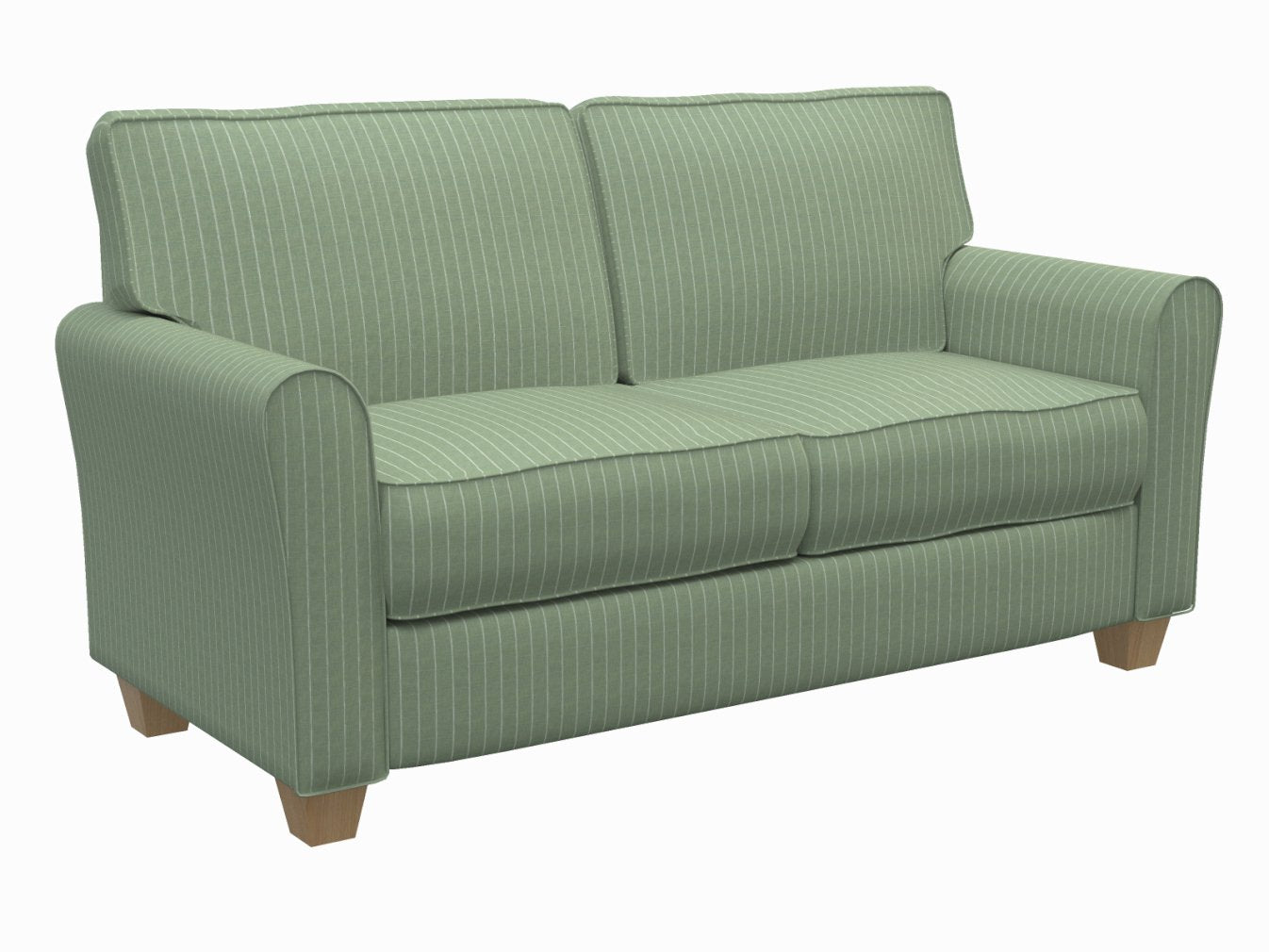 D112 Stripe Juniper Pinstripe Green Charlotte Fabrics