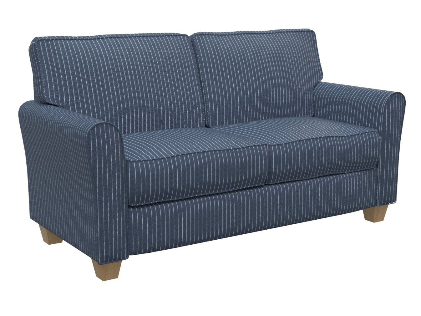 D113 Stripe Indigo Pinstripe Blue Charlotte Fabrics