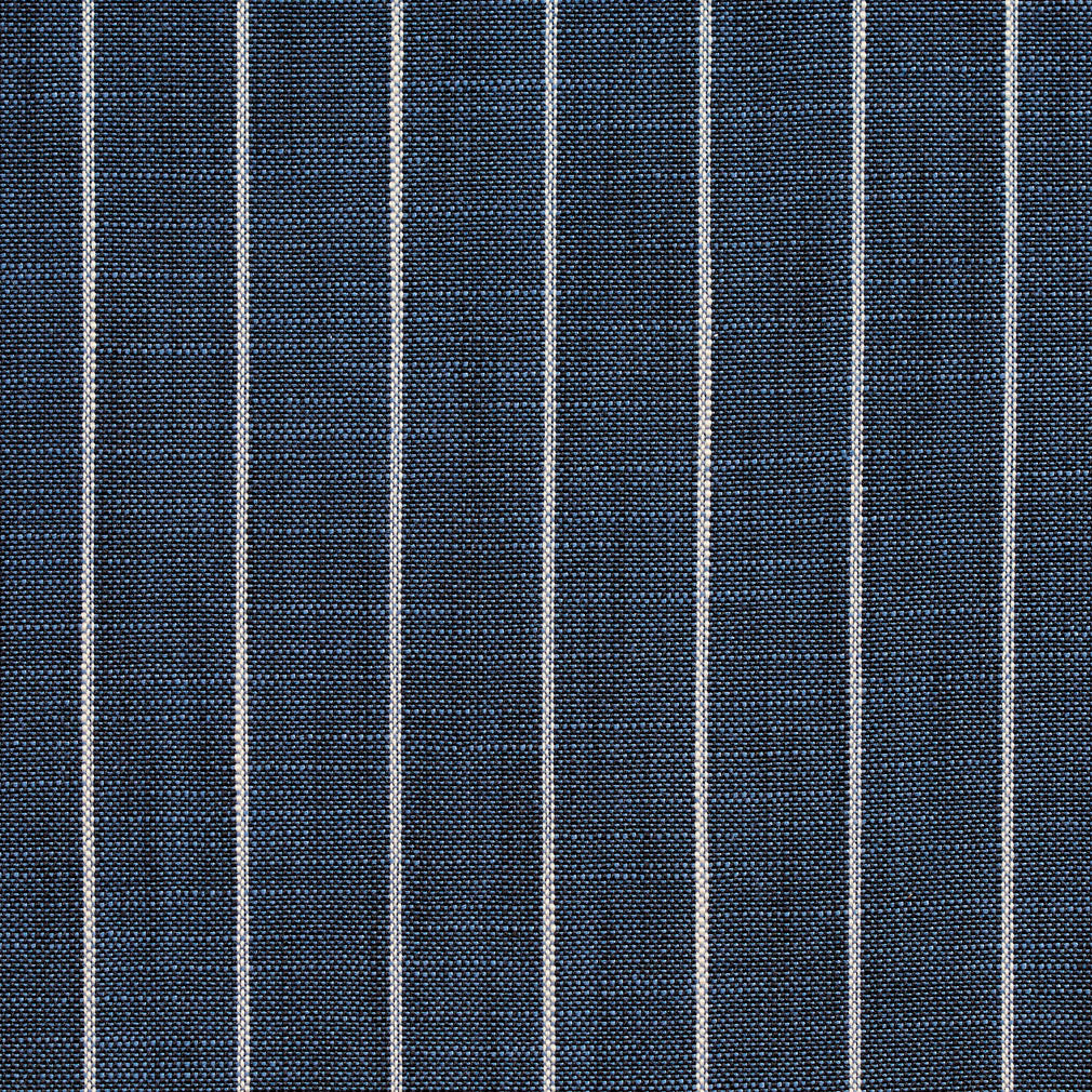 D113 Stripe Indigo Pinstripe Blue Charlotte Fabrics