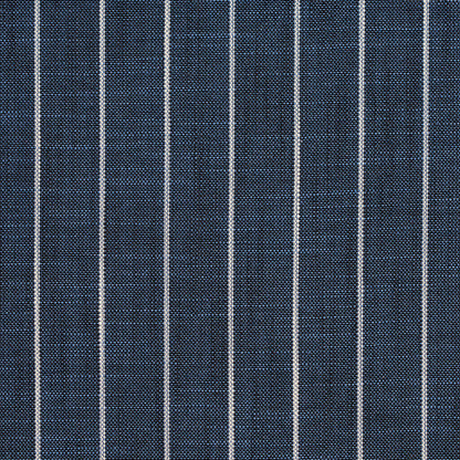 D113 Stripe Indigo Pinstripe Blue Charlotte Fabrics