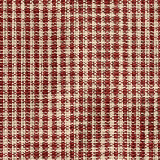 D115 Check & Houndstooth,Small Scale Brick Gingham Red & Burgundy Charlotte Fabrics