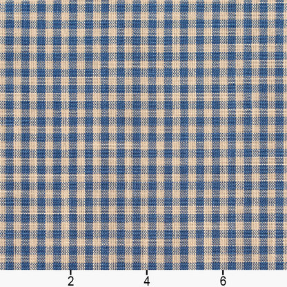D116 Check & Houndstooth,Small Scale Wedgewood Gingham Blue Charlotte Fabrics