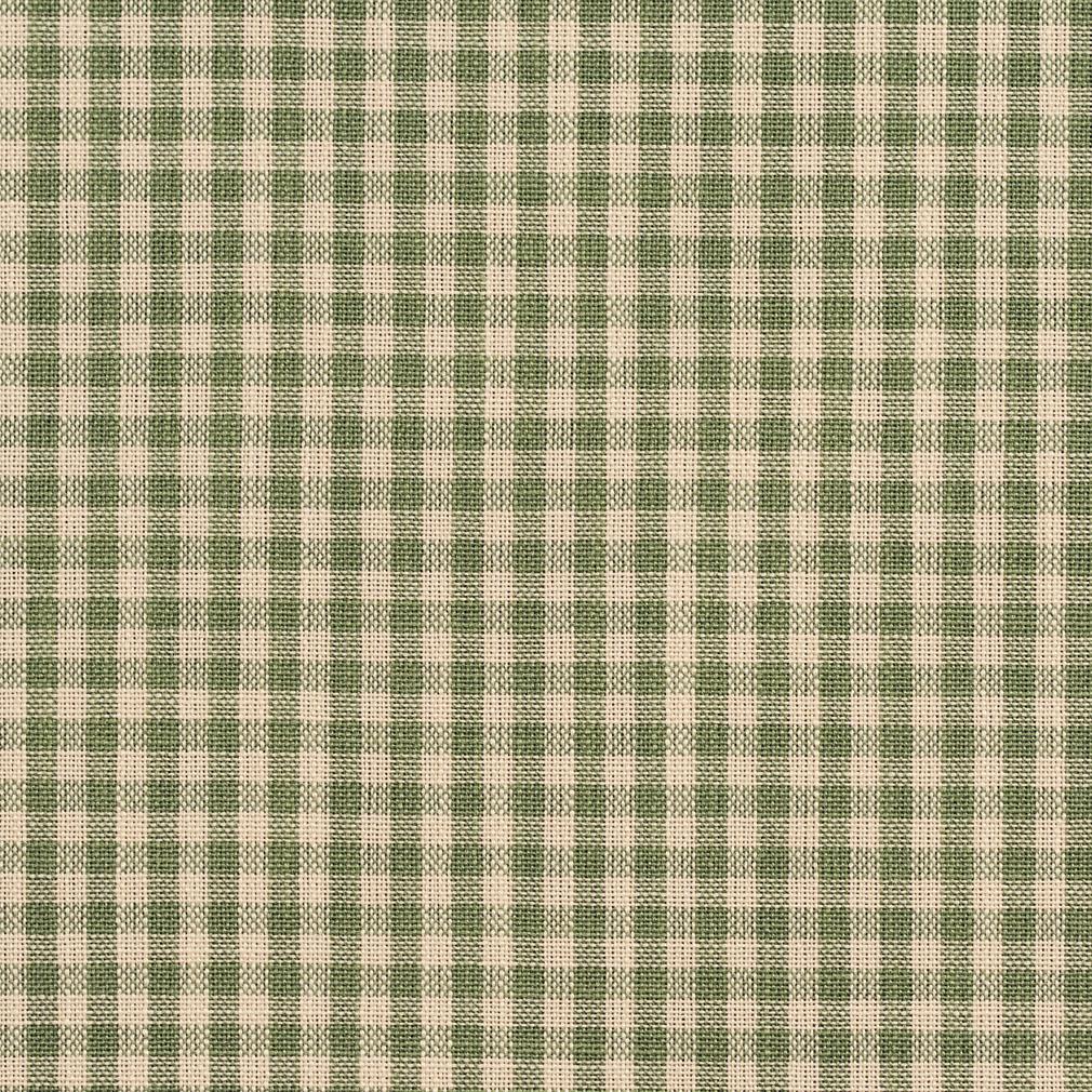D119 Check & Houndstooth,Small Scale Juniper Gingham Green Charlotte Fabrics