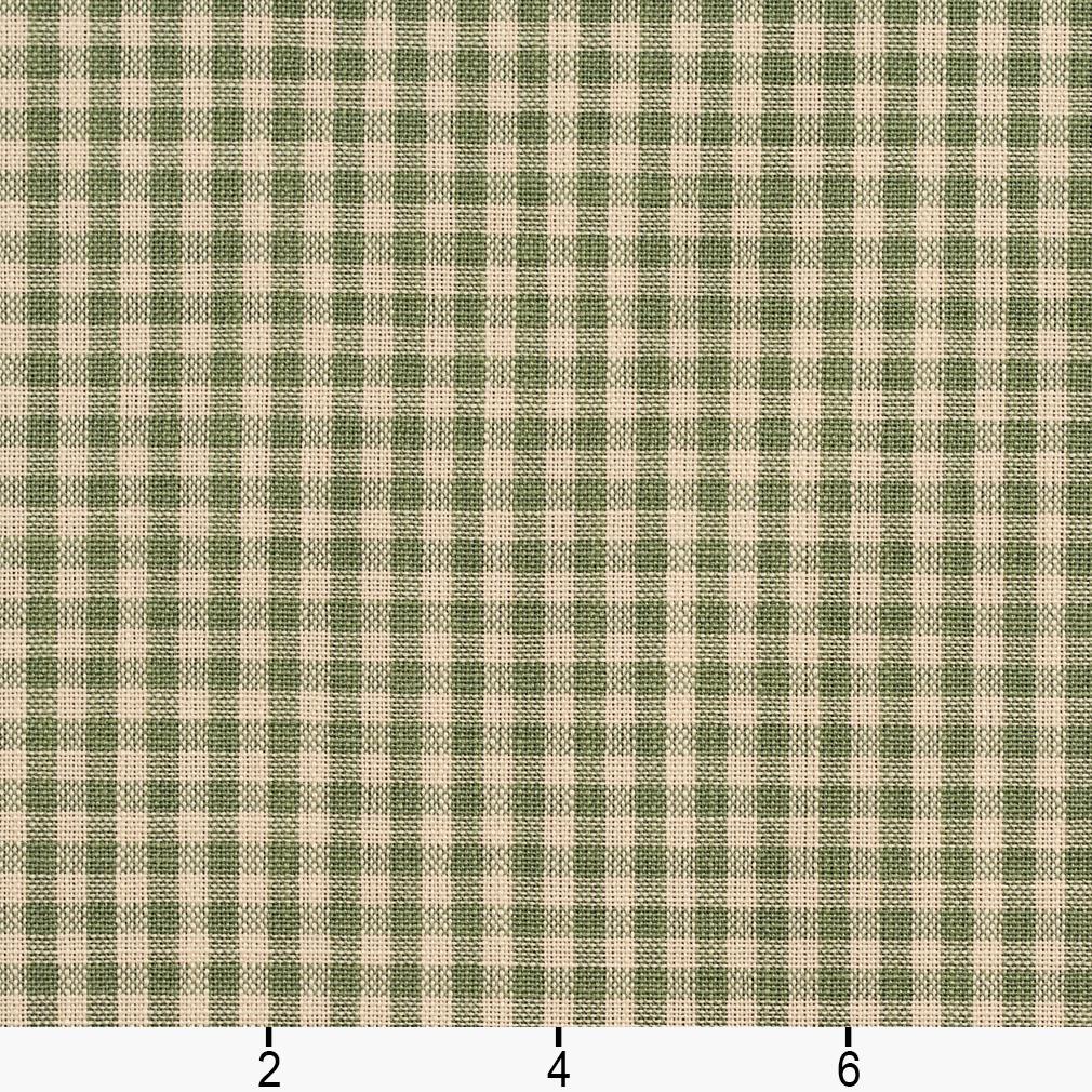D119 Check & Houndstooth,Small Scale Juniper Gingham Green Charlotte Fabrics