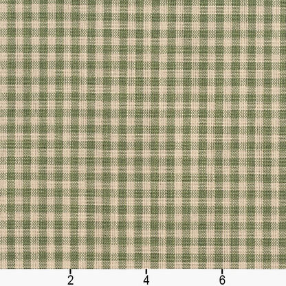 D119 Check & Houndstooth,Small Scale Juniper Gingham Green Charlotte Fabrics