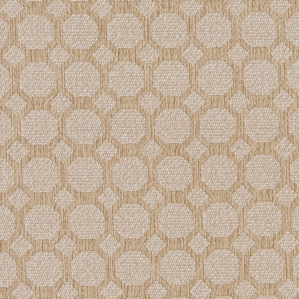 D1227 Abstract & Geometric Cream Honeycomb Beige & Taupe Charlotte Fabrics