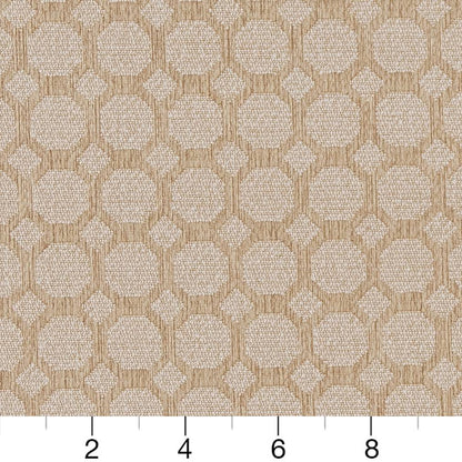 D1227 Abstract & Geometric Cream Honeycomb Beige & Taupe Charlotte Fabrics