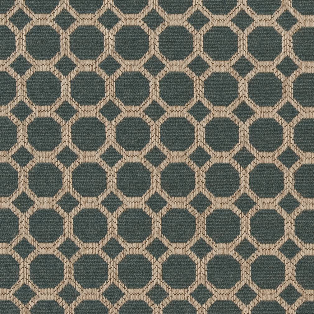 D1228 Abstract & Geometric Jade Honeycomb Aqua & Teal Charlotte Fabrics