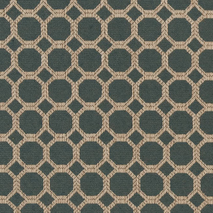 D1228 Abstract & Geometric Jade Honeycomb Aqua & Teal Charlotte Fabrics