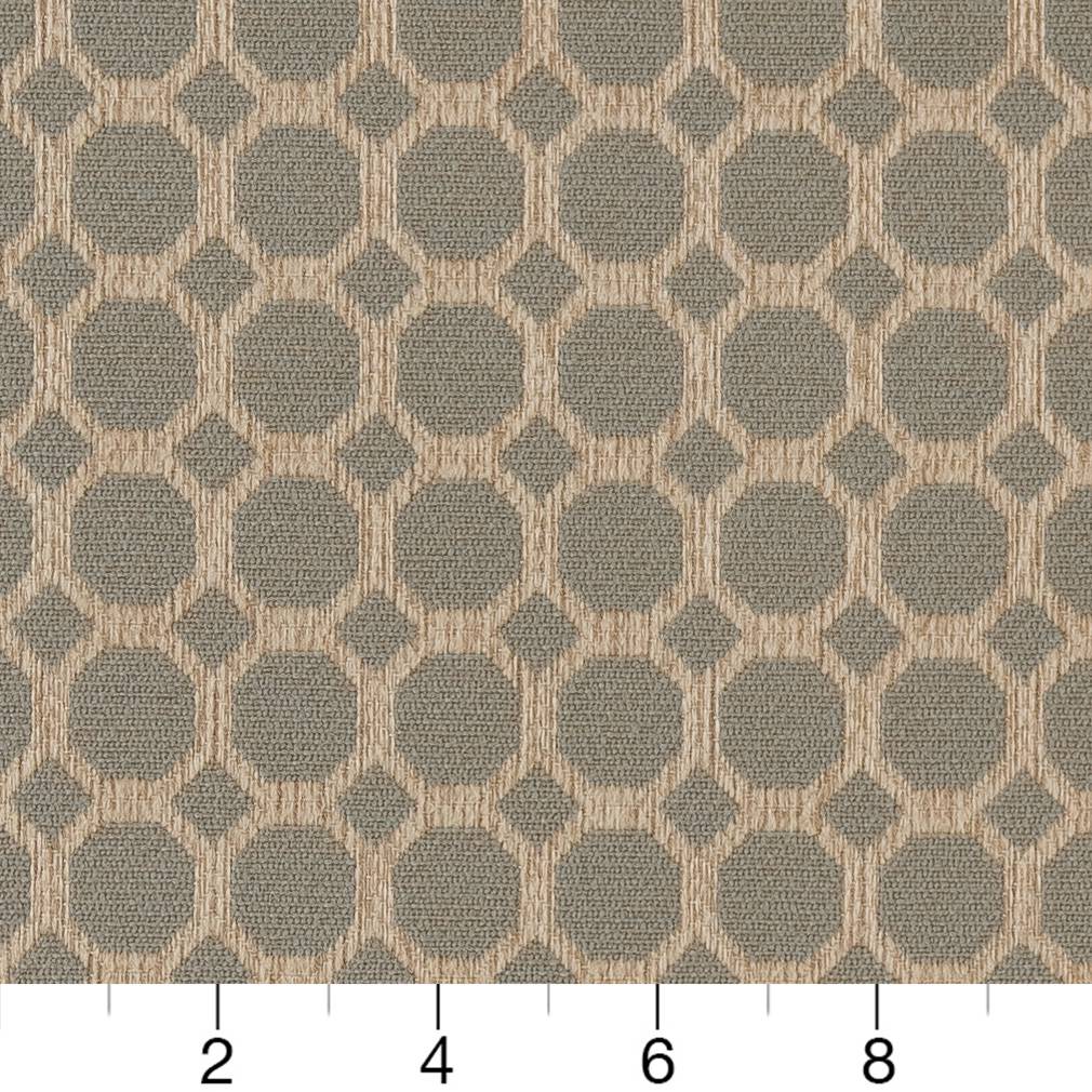 D1229 Abstract & Geometric Mist Honeycomb Aqua & Teal Charlotte Fabrics