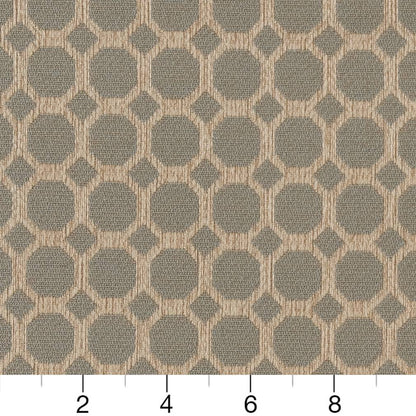 D1229 Abstract & Geometric Mist Honeycomb Aqua & Teal Charlotte Fabrics