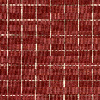 D122 Plaid,Small Scale Brick Checkerboard Red & Burgundy Charlotte Fabrics