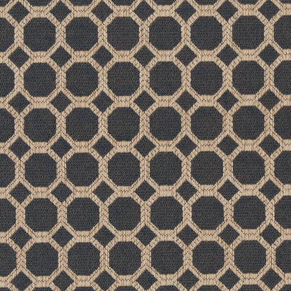 D1230 Abstract & Geometric Indigo Honeycomb Blue Charlotte Fabrics