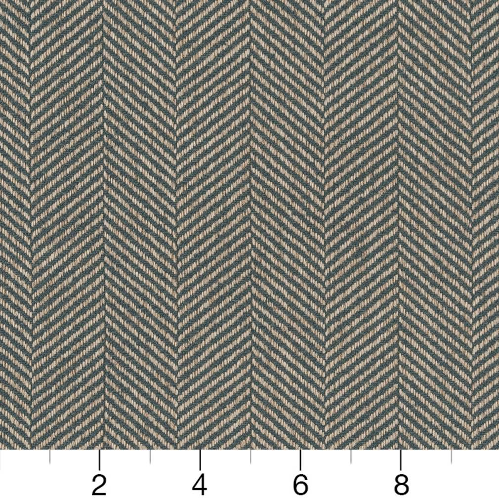 D1235 Herringbone & Chevron Jade Chevron Aqua & Teal Charlotte Fabrics