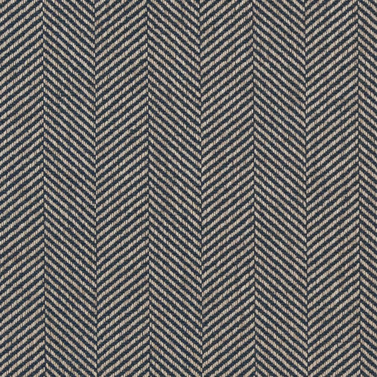 D1237 Herringbone & Chevron Indigo Chevron Blue Charlotte Fabrics