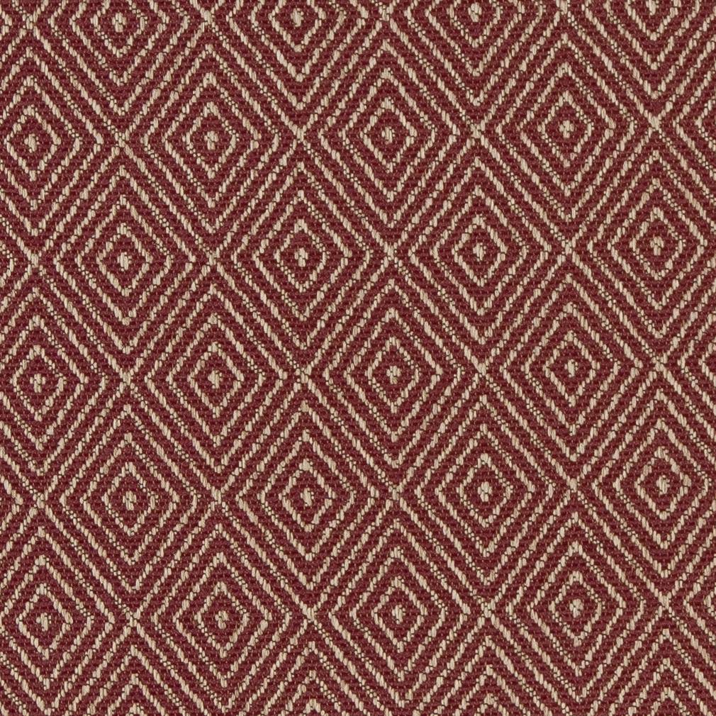 D1239 Abstract & Geometric,Diamonds Burgundy Diamond Red & Burgundy Charlotte Fabrics