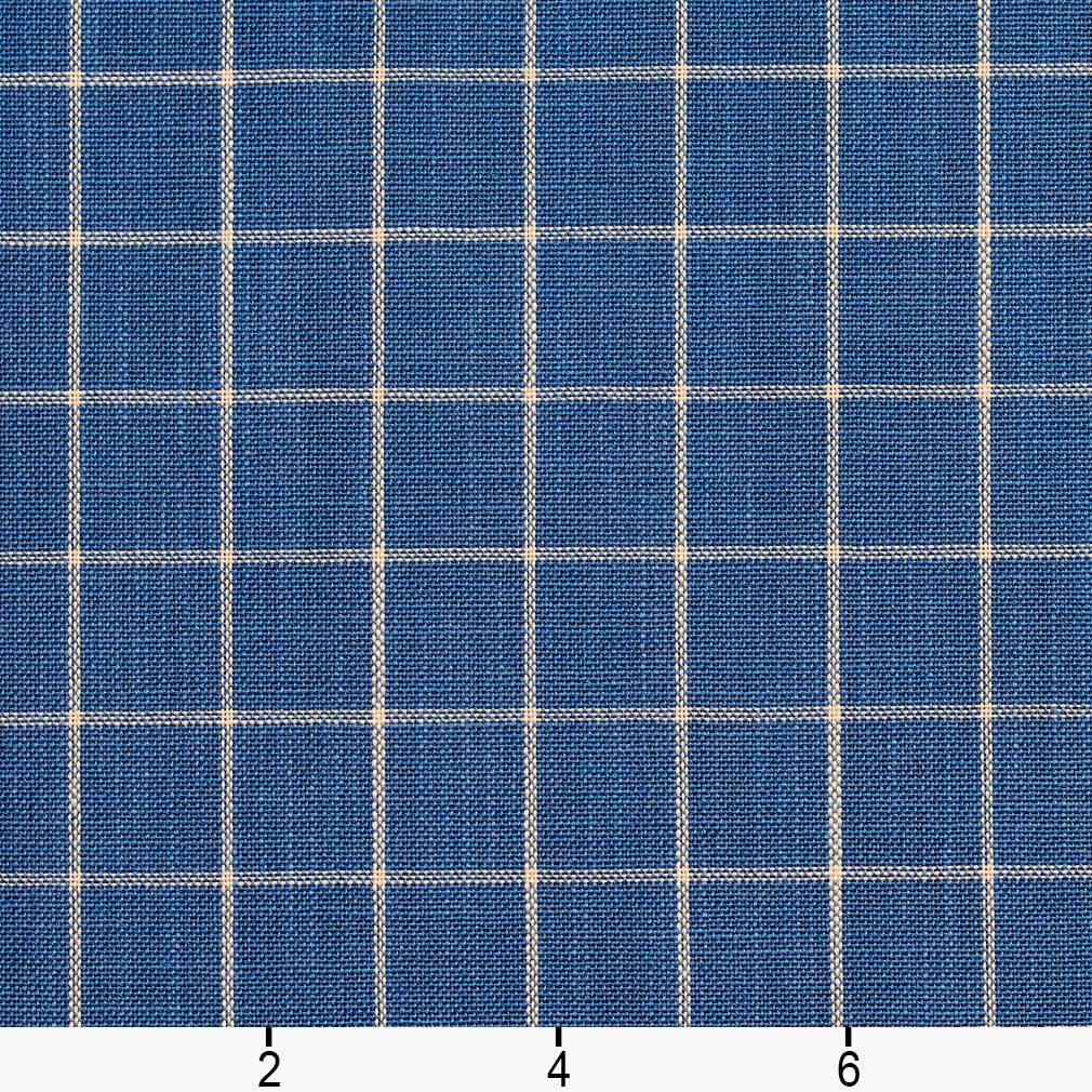 D123 Plaid,Small Scale Wedgewood Checkerboard Blue Charlotte Fabrics
