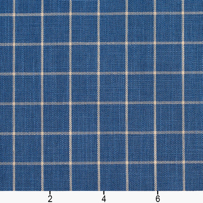 D123 Plaid,Small Scale Wedgewood Checkerboard Blue Charlotte Fabrics