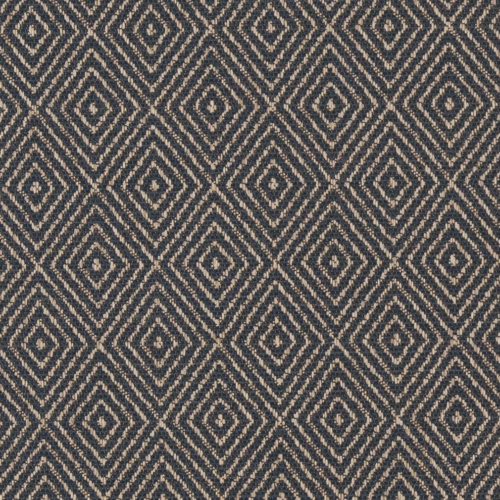 D1242 Abstract & Geometric,Diamonds Indigo Diamond Blue Charlotte Fabrics