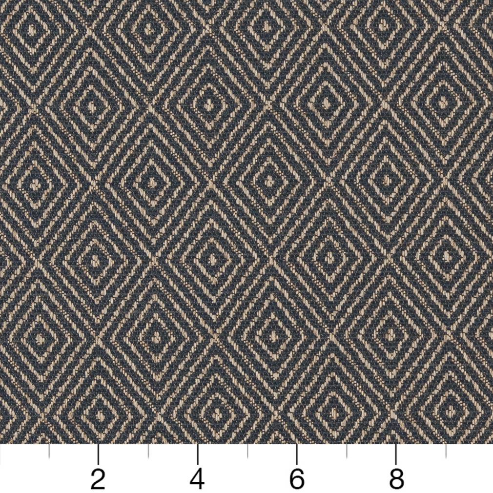 D1242 Abstract & Geometric,Diamonds Indigo Diamond Blue Charlotte Fabrics