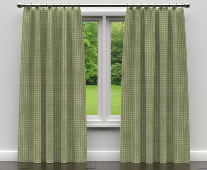 D126 Plaid,Small Scale Juniper Checkerboard Green Charlotte Fabrics