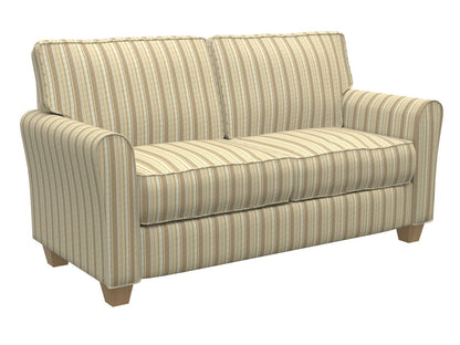 D128 Stripe Wheat Stripe Brown Charlotte Fabrics