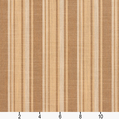 D128 Stripe Wheat Stripe Brown Charlotte Fabrics