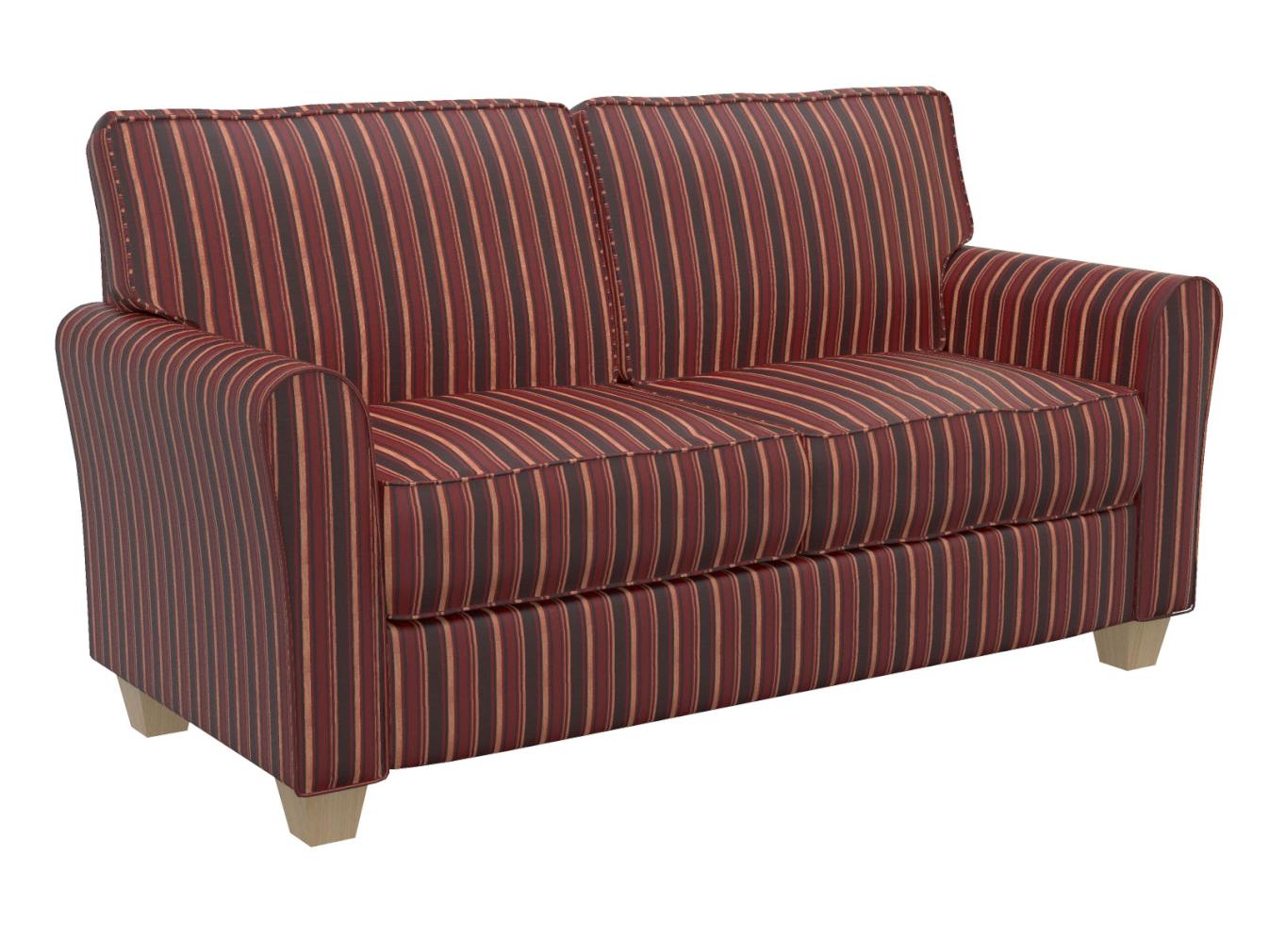 D129 Stripe Brick Stripe Red & Burgundy Charlotte Fabrics
