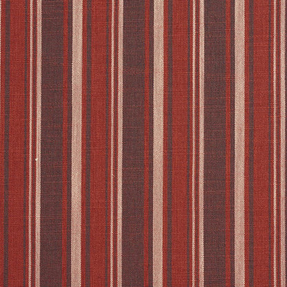 D129 Stripe Brick Stripe Red & Burgundy Charlotte Fabrics