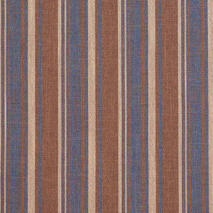 D130 Stripe Wedgewood Stripe Blue,Brown Charlotte Fabrics