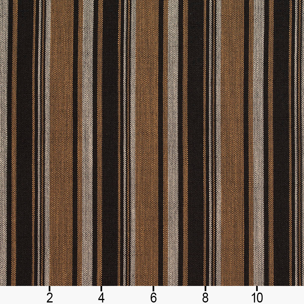 D131 Stripe Onyx Stripe Black,Brown Charlotte Fabrics