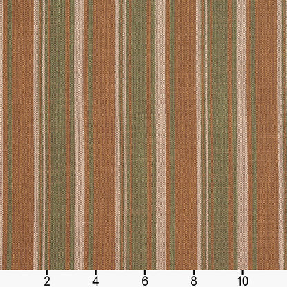 D133 Stripe Juniper Stripe Brown,Green Charlotte Fabrics