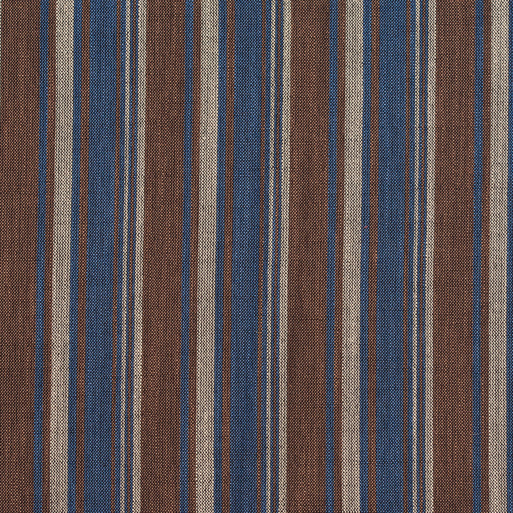 D134 Stripe Indigo Stripe Blue,Brown Charlotte Fabrics