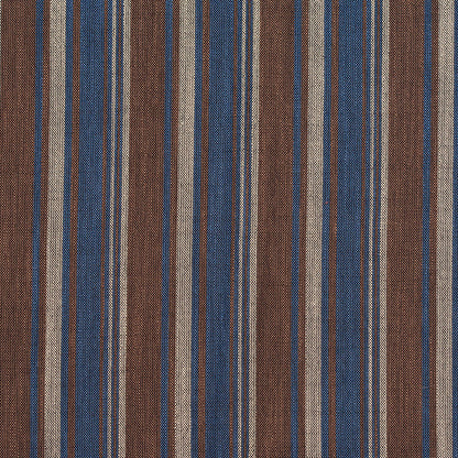 D134 Stripe Indigo Stripe Blue,Brown Charlotte Fabrics