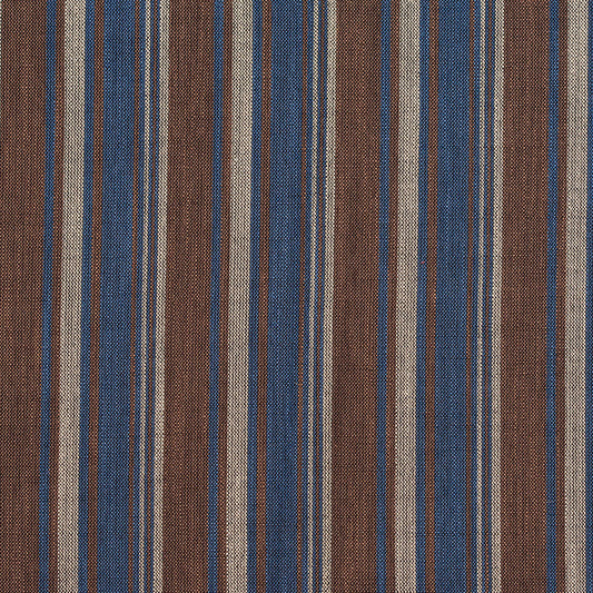 D134 Stripe Indigo Stripe Blue,Brown Charlotte Fabrics