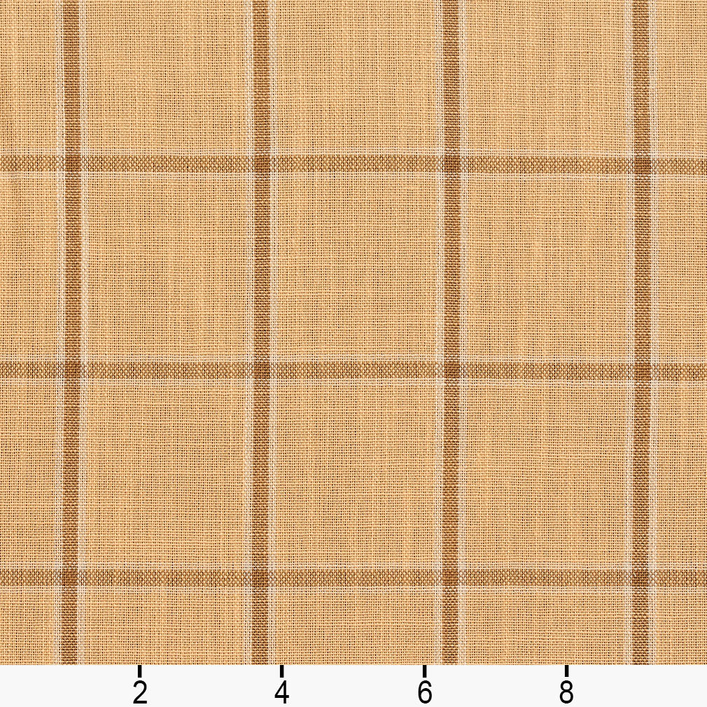 D135 Plaid Wheat Windowpane Gold & Yellow Charlotte Fabrics