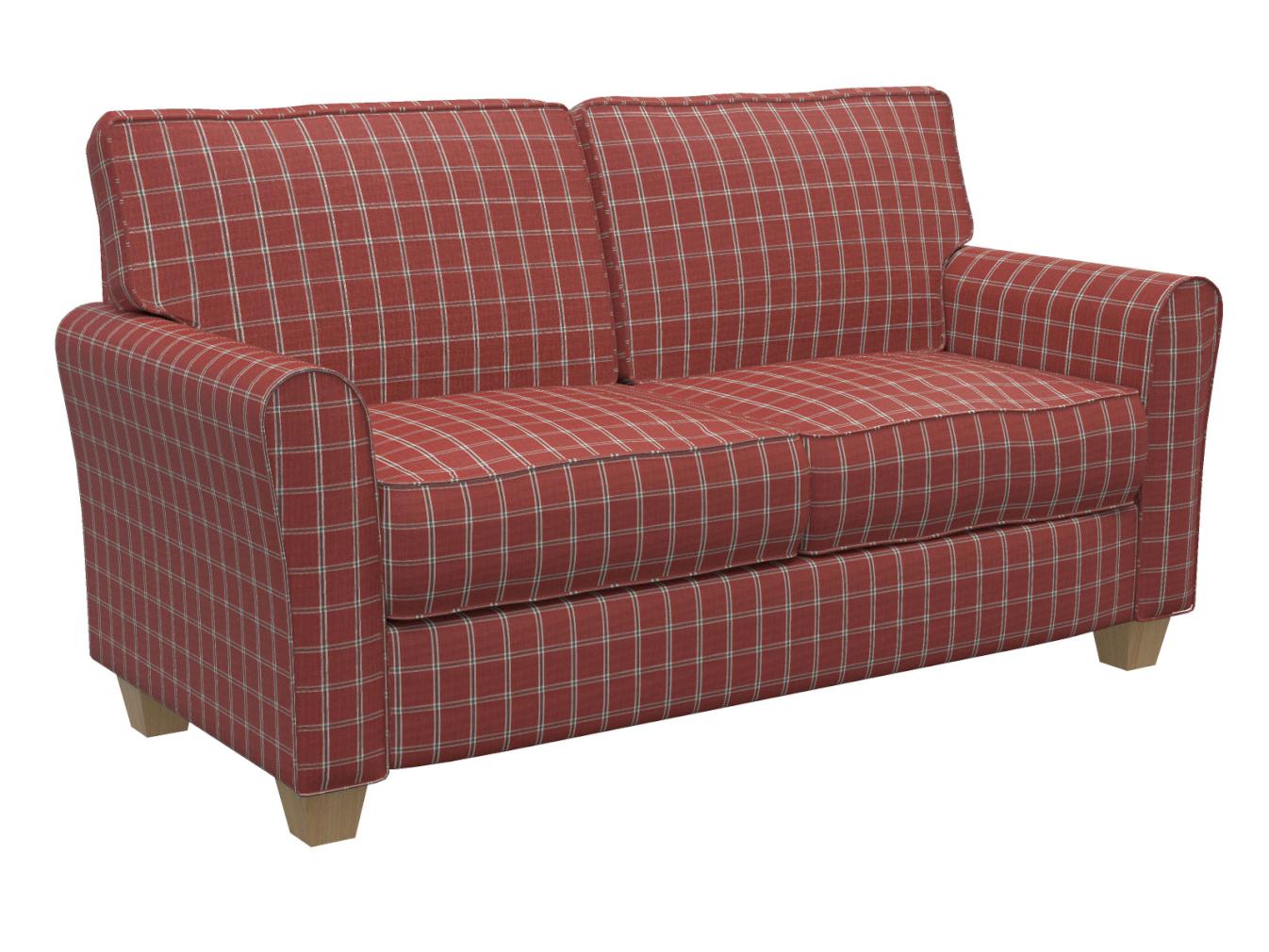 D136 Plaid Brick Windowpane Red & Burgundy Charlotte Fabrics