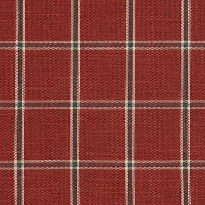 D136 Plaid Brick Windowpane Red & Burgundy Charlotte Fabrics