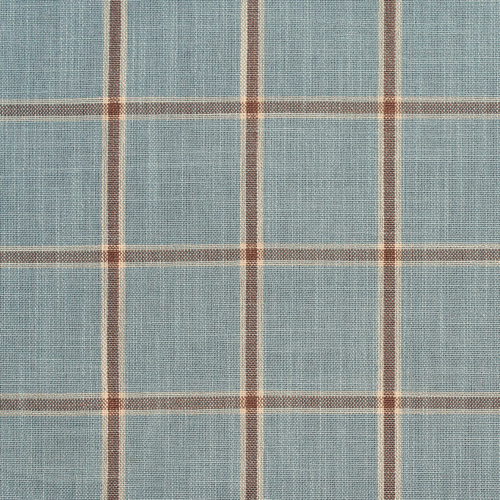 D139 Plaid Cornflower Windowpane Blue Charlotte Fabrics