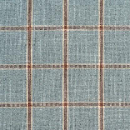 D139 Plaid Cornflower Windowpane Blue Charlotte Fabrics