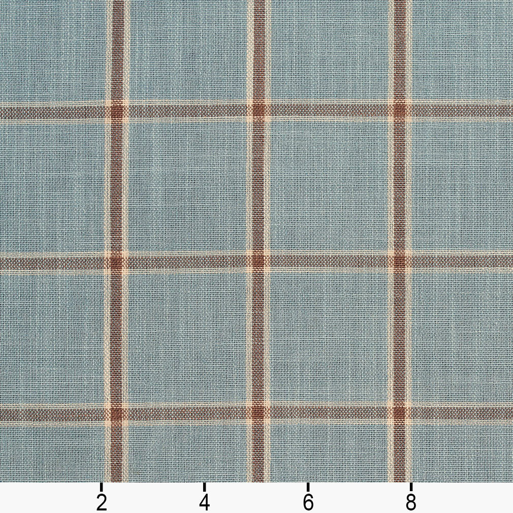 D139 Plaid Cornflower Windowpane Blue Charlotte Fabrics