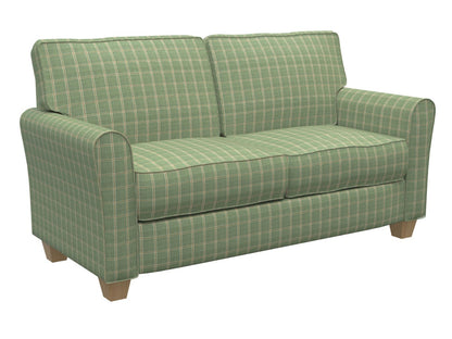 D140 Plaid Juniper Windowpane Green Charlotte Fabrics