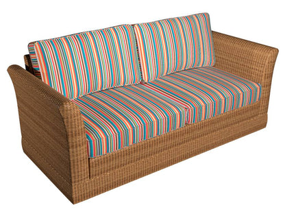 D1422 Stripe Fiesta Stripe Blue,Red & Burgundy Charlotte Fabrics
