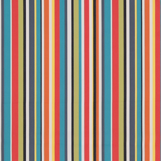 D1422 Stripe Fiesta Stripe Blue,Red & Burgundy Charlotte Fabrics