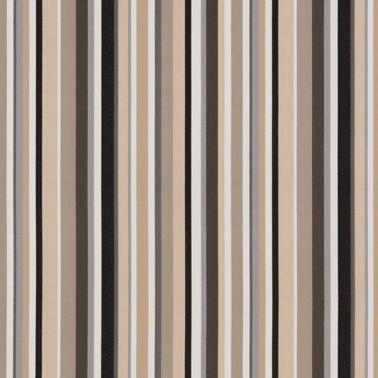 D1423 Stripe Desert Stripe Black,Brown Charlotte Fabrics